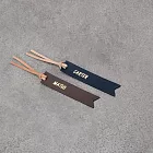 Be Two 手工皮件 ∣ 長條書籤 真皮書籤  1入×咖色正楷與 1入×深藍正楷