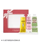 L’OCCITANE 歐舒丹 經典3入護手霜禮盒-送禮必備-公司貨 果漾馬鞭草+杏仁+ 玫瑰(新)