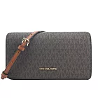 Michael Kors Jet Set 滿版翻蓋斜背包- 咖