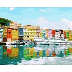 ArtLife藝術生活【TWR059】台灣風情誌–基隆正濱漁港彩色屋_DIY 數字 油畫 彩繪