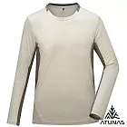【ATUNAS 歐都納】男款環保再生循環長袖T恤/吸濕排汗快乾/抑菌抗臭/大尺碼A1TS2517MC- M 米卡/褐