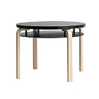 Artek Table 907B 雙層圓桌 （黑色桌面、75 公分）
