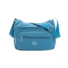 Lynx - 美國山貓防潑水尼龍布多格層斜背包側背包(大) - 多色可選 淺藍