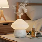 【H2O】療癒蘑菇頭拍拍燈加濕器 隨機加贈花果香精油1瓶  白色