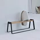 【H&R安室家】台製簡約質感鞋架/拖鞋架 SH74  黑色