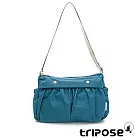 tripose DIAZ微皺尼龍輕量抓皺多格層斜背包  海灣藍