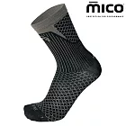 MICO M1 輕量中筒越野跑襪 CA0106 S 170黑灰