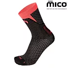 MICO M1 輕量中筒越野跑襪 CA0106 S 773黑-亮橘