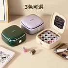 【極簡哲學】2盒組 磁吸收納針線盒 加贈16色縫紉線 輕奢綠