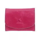 Kissora Tokyo｜義大利皮革 迷你口袋型卡片零錢包 粉紅色