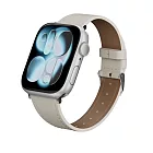 SwitchEasy Slim 真皮錶帶 星光白