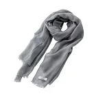 St. KARA尼泊爾手工100%喀什米爾羊絨圍巾/ 高級灰