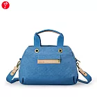 satana - Soldier 暖洋洋手提斜背包-  雲煙藍