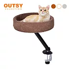OUTSY夾式書桌雲朵貓架懸浮貓窩(三色可選） 棕色