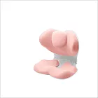 可折疊花瓣坐墊1入 辦公久坐高支撐透氣記憶坐墊（尾椎減震坐墊 護腰坐墊 美臀坐墊 屁墊 ） 標準款-淺粉色