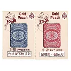 金桃牌 PVC 4006 撲克牌 彩帶 撕不破 塑膠 撲克牌 12副入（紅藍各6副） /組（單筆超取限2組）