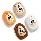 【Obeauty 奧緹】絨毛暖手寶-同暖暖包-寒流必備-快速加熱-可拆式電暖蛋禮物(四款任選KawaDenki) 俏狐