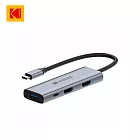 【Kodak 柯達】USB-C T346 四合1 HDMI 多用途擴充轉接器