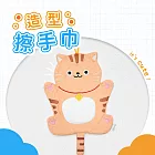 【MORINO 摩力諾】可愛貓狗咪掛飾擦手巾/萬用擦拭巾/可當桌墊 單條 大橘大利(條紋橘貓)