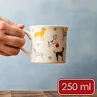 《Mikasa》石陶馬克杯 - 萌犬樂園250ml