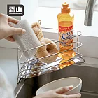 【日本霜山】水槽用304不鏽鋼三角形瀝水收納架/轉角置物架