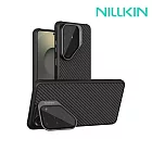 NILLKIN SAMSUNG 三星 S26 Ultra 纖極碳纖維紋磁吸殼(透黑鏡蓋版) MagSafe -黑色