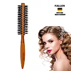 德國FALLER芙樂 FSC櫸木黑豚鬃圓珠熱塑梳 捲髮梳 46MM 吹蓬捲髮好助手