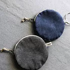 濁河良品 | 潑墨紋收納零錢包 - 碳棕灰