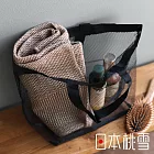 【日本桃雪】SEK抗菌防臭檜木鬆餅紋連帽浴巾 (茶棕) | 鈴木太太公司貨