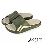 【Pretty】男 拖鞋 厚底拖鞋 防水拖鞋 居家拖鞋 海灘拖 輕量 室內 戶外 EU41 綠色