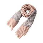 St. KARA尼泊爾手工100%喀什米爾羊絨圍巾/ Pastel柔霧粉