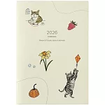 2026Datebook Meow & Future，love of animals貓咪公益年曆