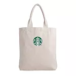 [星巴克]簡約帆布肩揹提袋