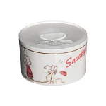 【日本Yamaka】Snoopy史奴比 復古陶瓷附蓋微波碗230ml ‧ 查理布朗