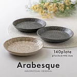 【Minoru陶器】Arabesque地中海風陶瓷淺盤14cm ‧ 灰