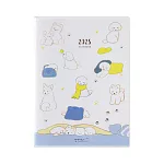 MIDORI POCKET DIARY 2025手帳(月雙週)A6- 小狗