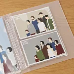 【MUJI 無印良品】收藏活頁夾用補充袋(明信片尺寸)/2口袋.A5寬型用.10入明信片尺寸/2口袋.A5寬型用.10入