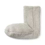 【MUJI 無印良品】男再生聚酯纖維絨毛刷毛室內襪25-27cm 灰棕