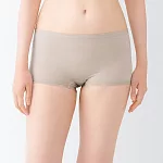 【MUJI 無印良品】女柔滑平口內褲 M 淺米