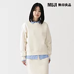 【MUJI 無印良品】女裏毛圓領衫 S 柔白
