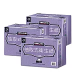 【Kirkland Signature 科克蘭】三層抽取衛生紙120張x24包x3串/箱