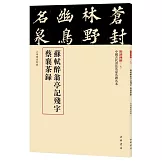 蘇軾醉翁亭記殘字 蔡襄茶錄