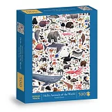 Hello Animals of the World 500-Piece Family Puzzle