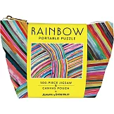 Rainbow Portable Puzzle : 500-Piece Jigsaw & Canvas Pouch