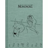 魔法公主：燙印布面空白筆記本/素描本 Princess Mononoke Sketchbook
