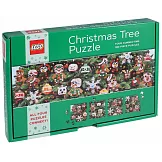 Lego Christmas Tree Puzzle: Four Connecting 100-Piece Puzzles