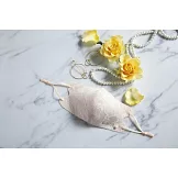 a－jolie時尚單品：珍珠蕾絲口罩（BEIGE ver.）