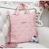 HELLO KITTY可愛單品：3用肩提包（可愛粉）
