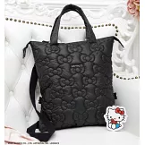 HELLO KITTY可愛單品：3用肩提包（時尚黑）