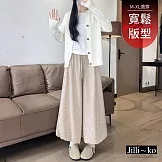 【Jilli~ko】糯米花苞裙褲高腰寬鬆闊腿休閒 J12588  FREE 淺卡